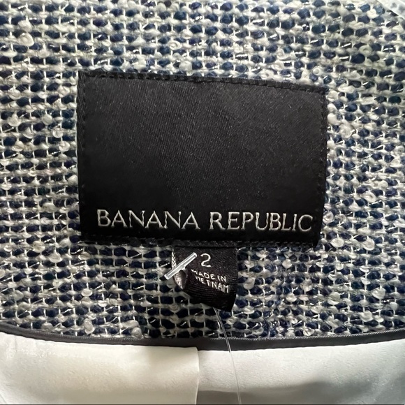 NWT Banana Republic Scalloped Tweed Blazer / Size 2 - Picture 6 of 8